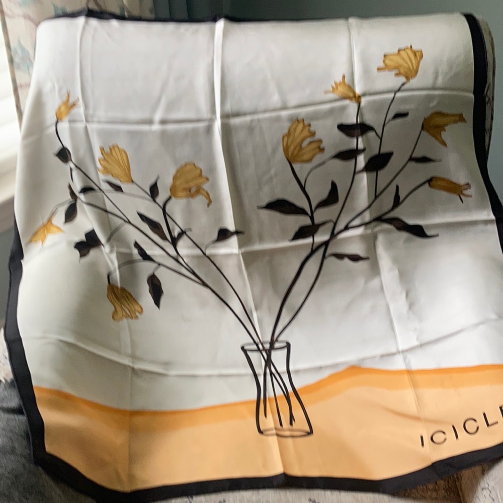 Icicle silk scarf